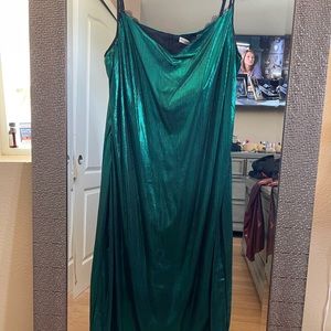 By Egreis metallic green dress